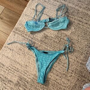 Triangl Blue Bikini Set